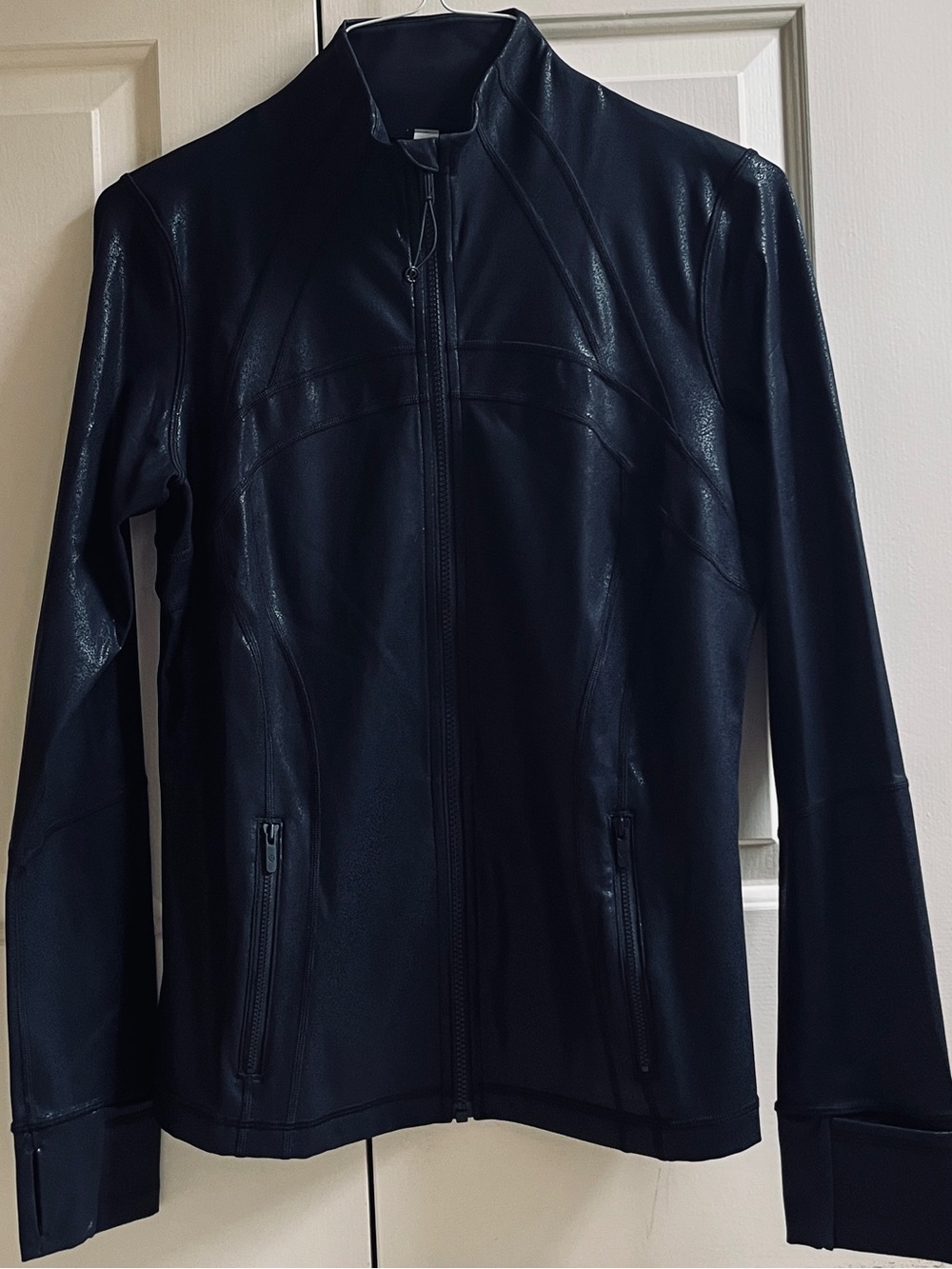 🍒LULULEMON sz 10 DEFINE Jacket *SPARK LUMINOSITY FOIL BLACK *LUXTREME
